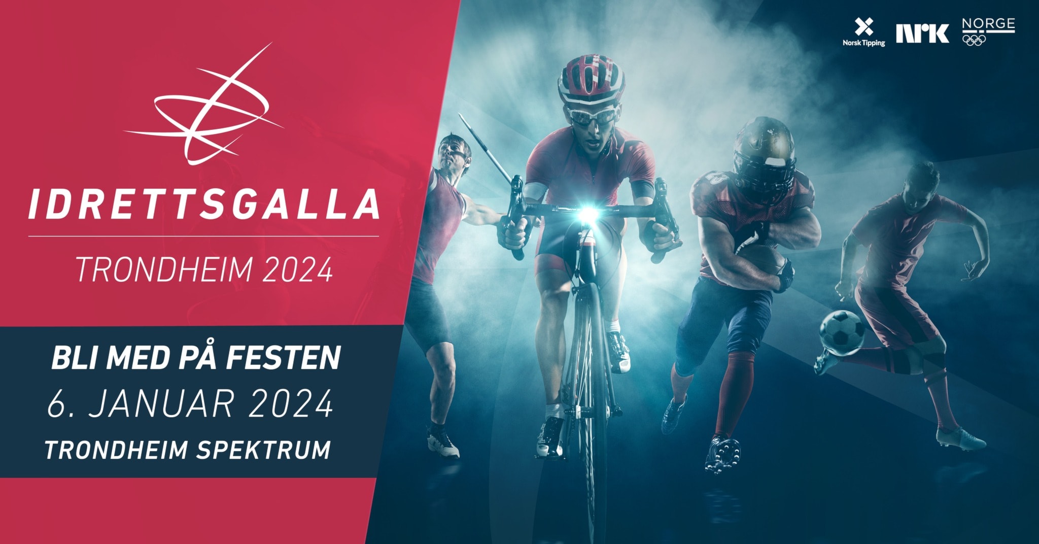 Invitasjon til Idrettsgalla 2024 Trondheim spektrum